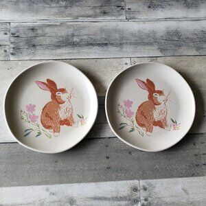 NWT - (set of 2) Threshold Bunny Rabbit Dessert/Salad Plate